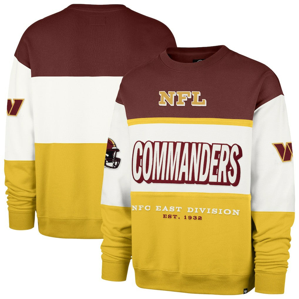 Washington Commanders '47 Breeze Maximalist Sweatshirt Burgundy/Gold | 47 brand