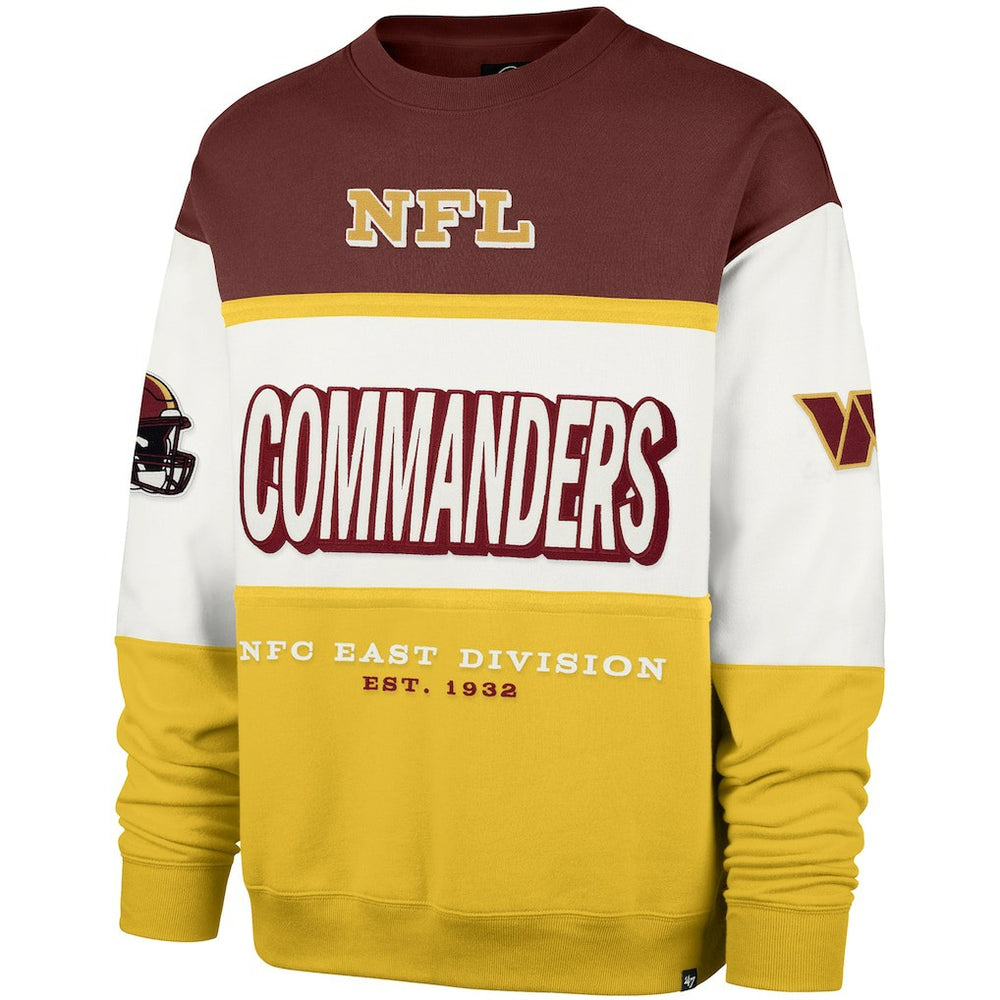 Washington Commanders '47 Breeze Maximalist Sweatshirt Burgundy/Gold | 47 brand
