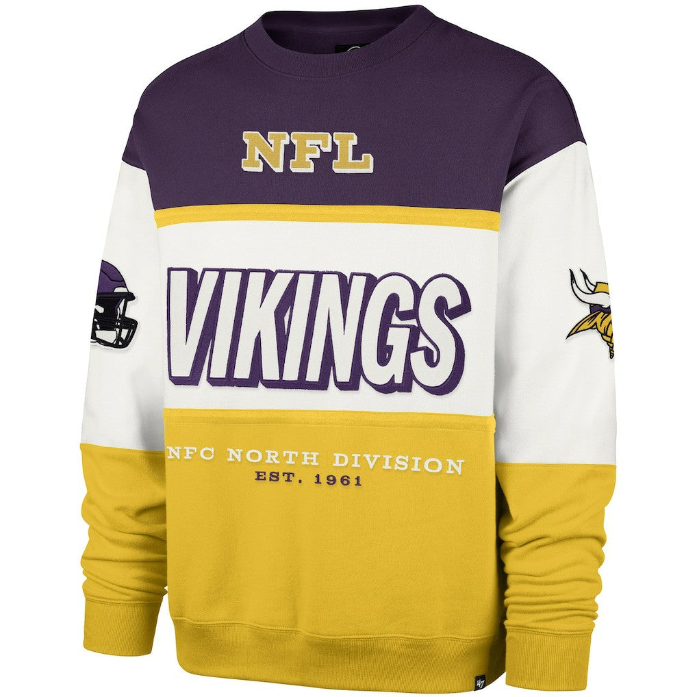 Minnesota Vikings '47 Breeze Maximalist Sweatshirt Purple/Gold | 47 brand