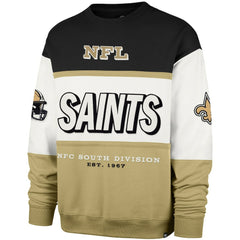 New Orleans Saints '47 Breeze Maximalist Sweatshirt Black/Gold | 47 brand