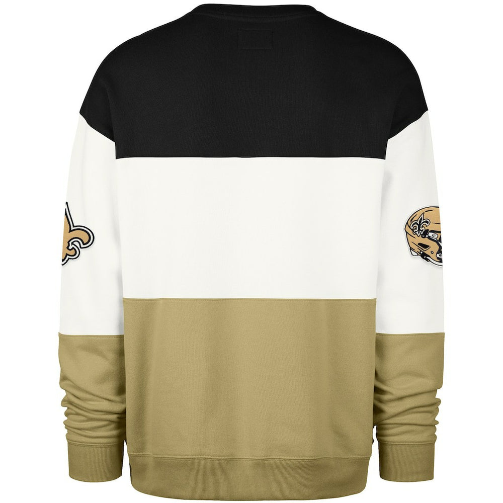 New Orleans Saints '47 Breeze Maximalist Sweatshirt Black/Gold | 47 brand