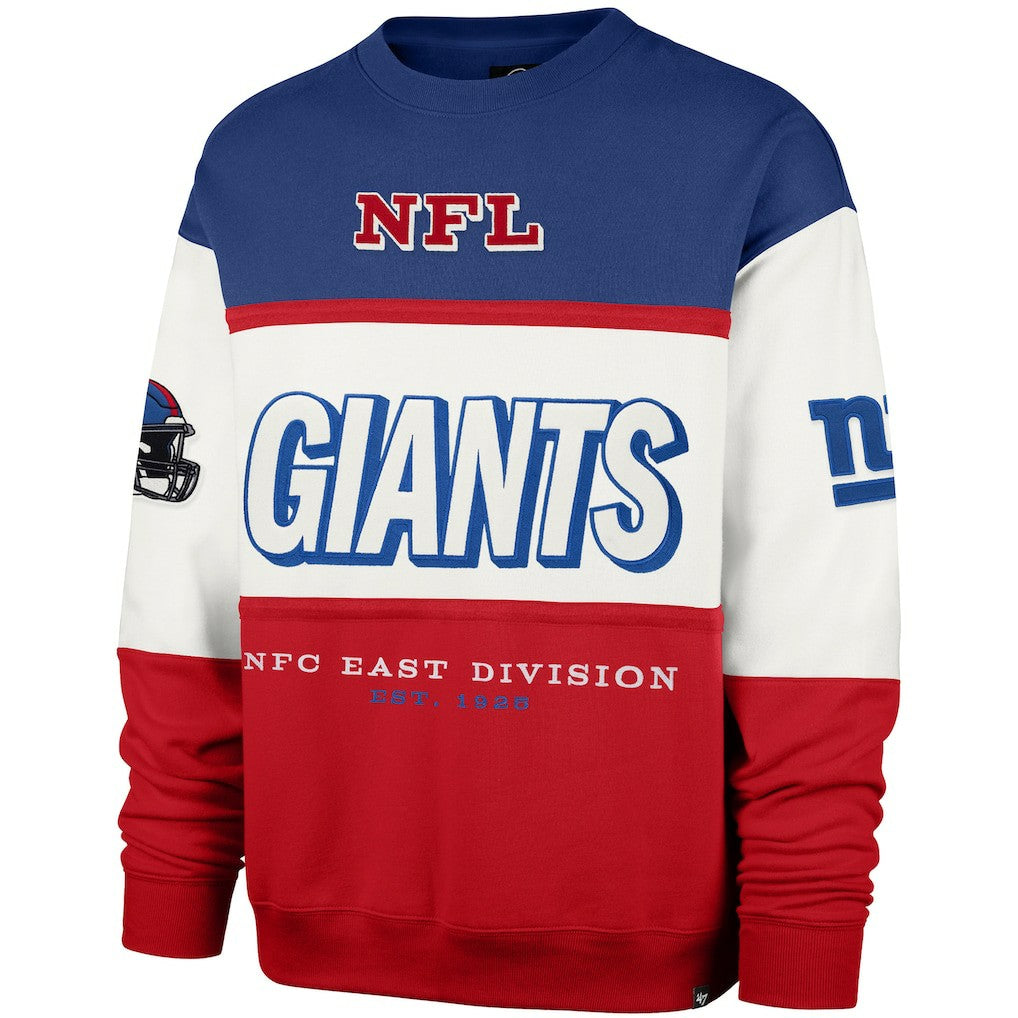 New York Giants '47 Breeze Maximalist Sweatshirt Royal/Red | 47 brand