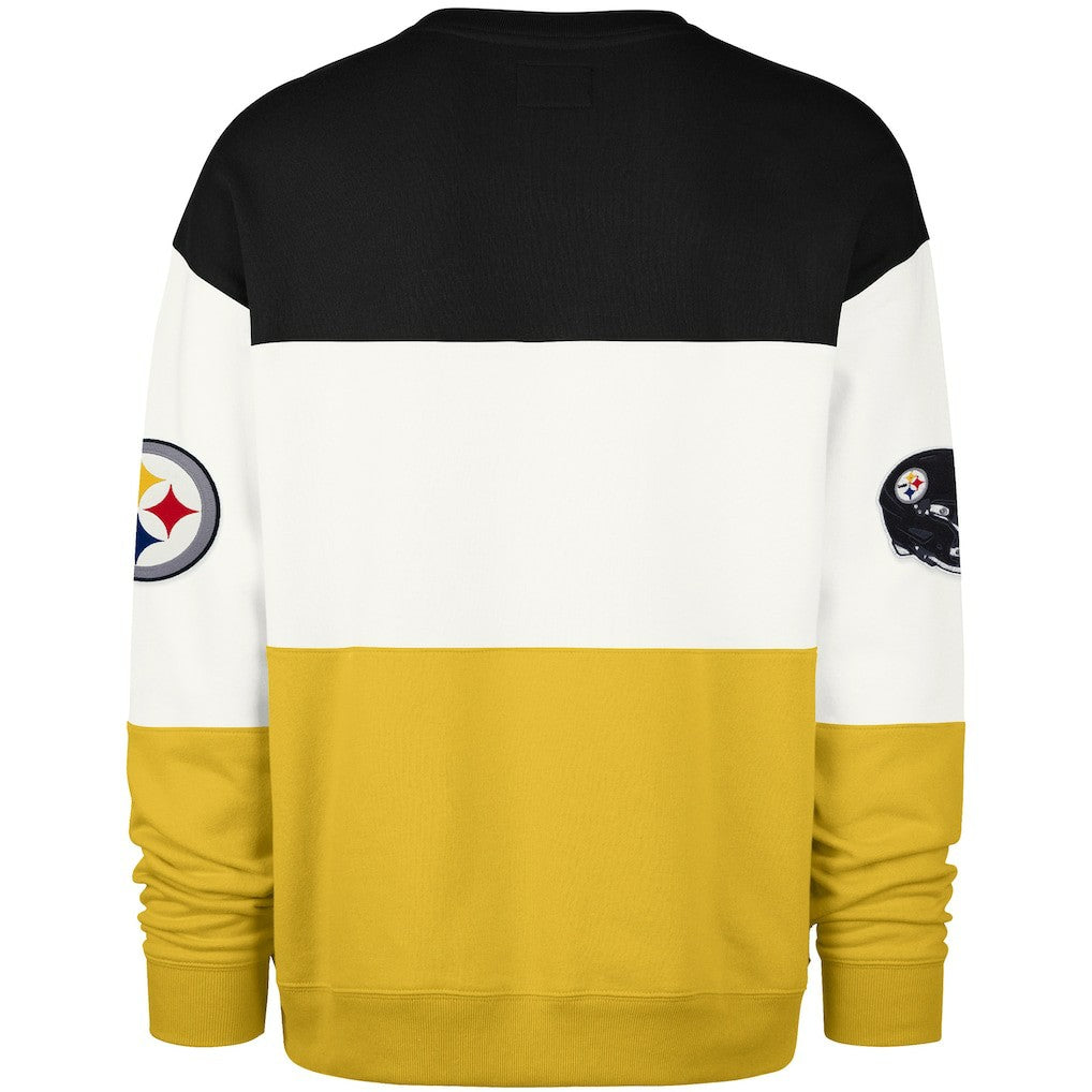 Pittsburgh Steelers '47 Breeze Maximalist Sweatshirt Black/Gold | 47 brand