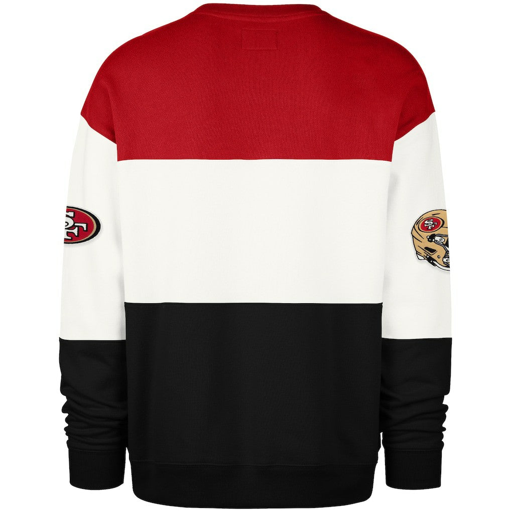 San Francisco 49ers '47 Breeze Maximalist Sweatshirt Scarlet/Black | 47 brand