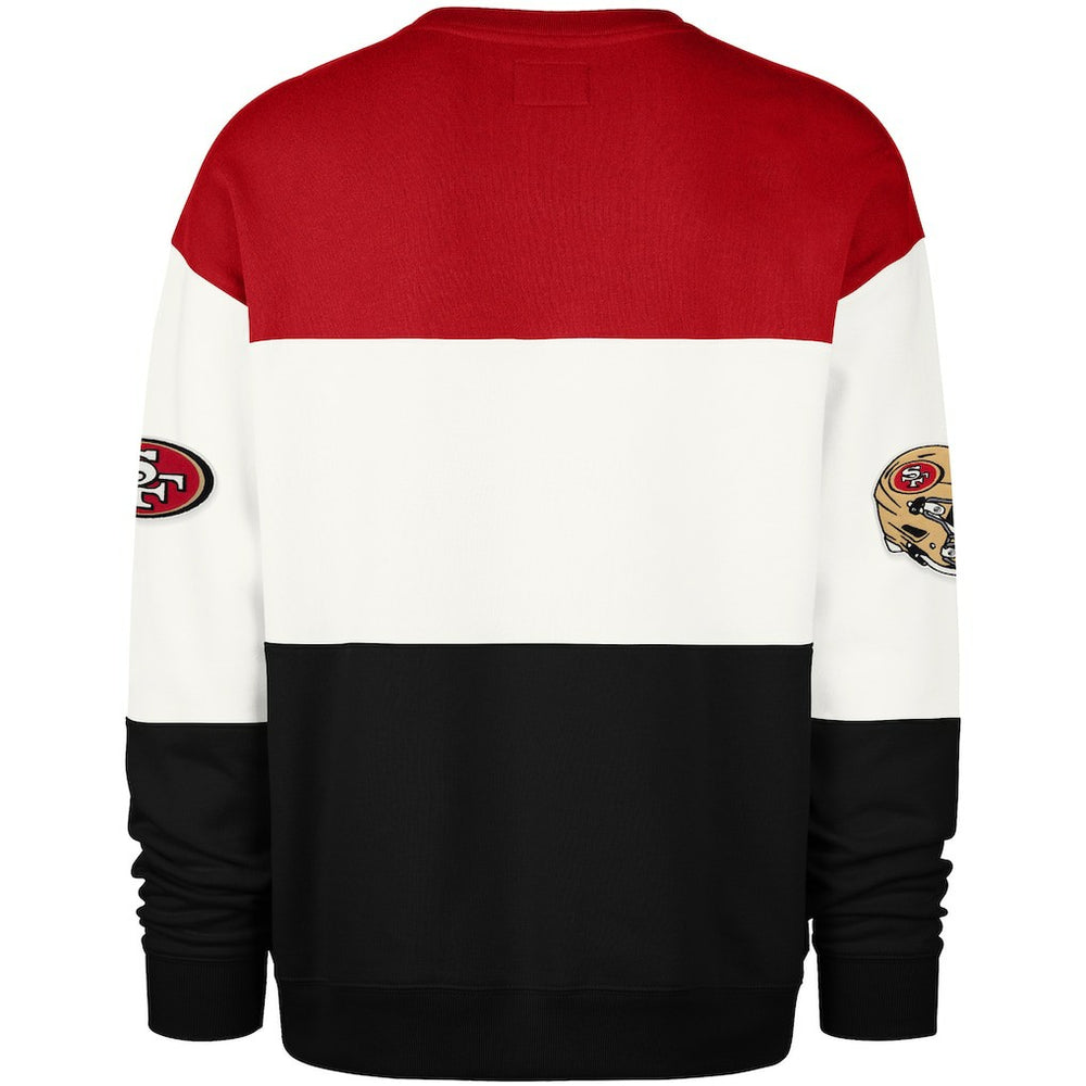 San Francisco 49ers '47 Breeze Maximalist Sweatshirt Scarlet/Black | 47 brand