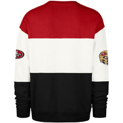 San Francisco 49ers '47 Breeze Maximalist Sweatshirt Scarlet/Black | 47 brand