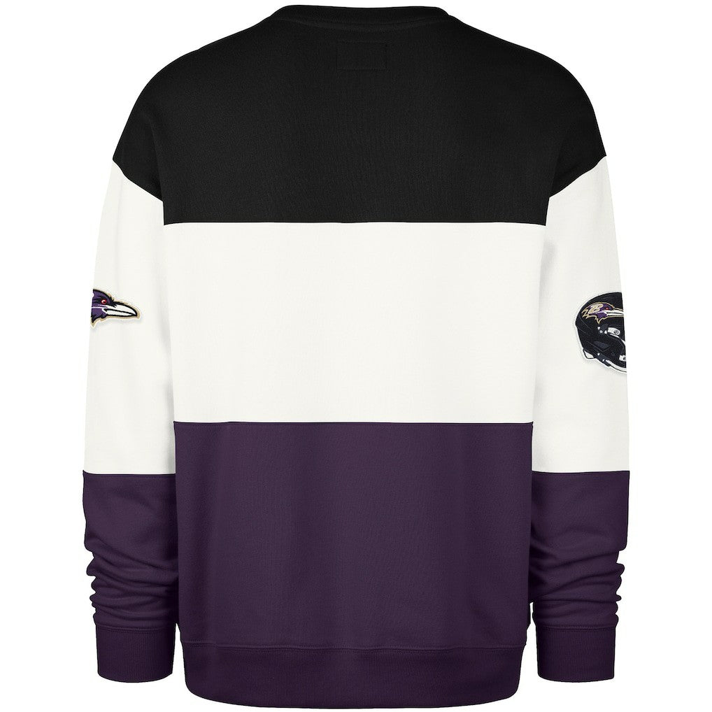 Baltimore Ravens '47 Breeze Maximalist Sweatshirt Black/Purple | 47 brand