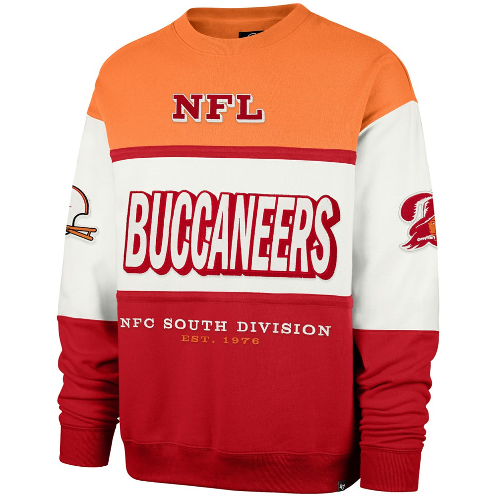 Tampa Bay Buccaneers '47 Throwback Breeze Maximalist Sweatshirt Orange/Red | 47 brand