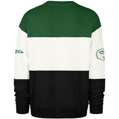 New York Jets '47 Throwback Breeze Maximalist Sweatshirt Kelly Green/Black | 47 brand