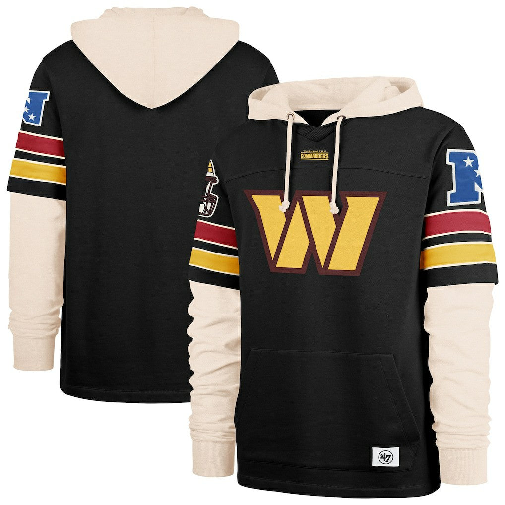 Washington Commanders '47 Split Zone Cornerback Duo Hoodie Black | 47 brand