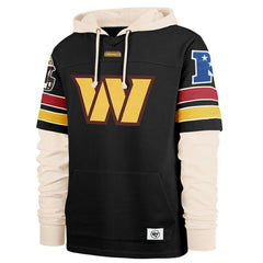 Washington Commanders '47 Split Zone Cornerback Duo Hoodie Black | 47 brand