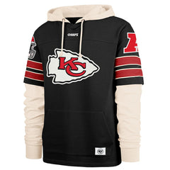 Kansas City Chiefs '47 Split Zone Cornerback Duo Hoodie Black | 47 brand