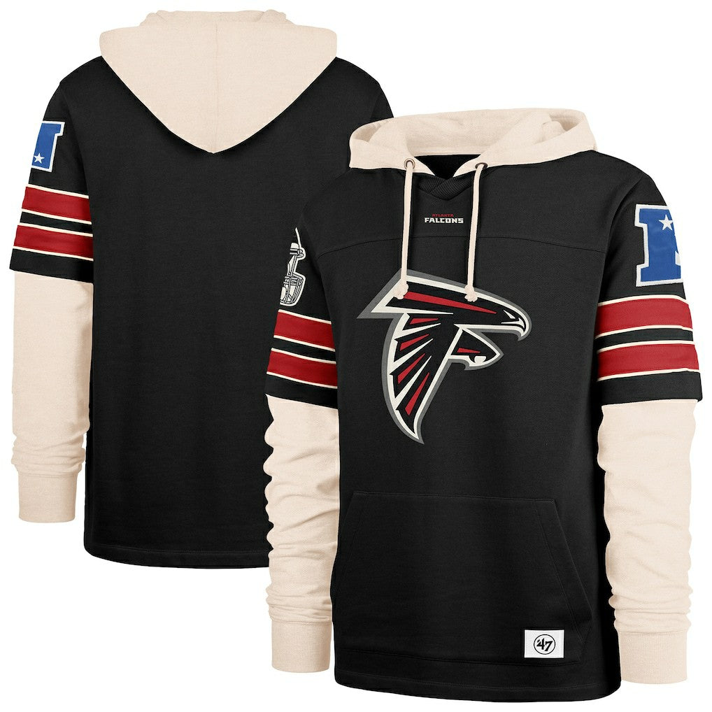 Atlanta Falcons '47 Split Zone Cornerback Duo Hoodie Black | 47 brand
