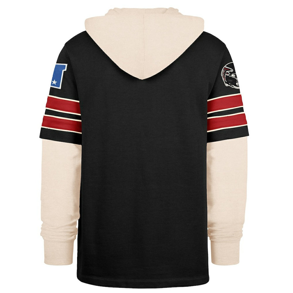 Atlanta Falcons '47 Split Zone Cornerback Duo Hoodie Black | 47 brand
