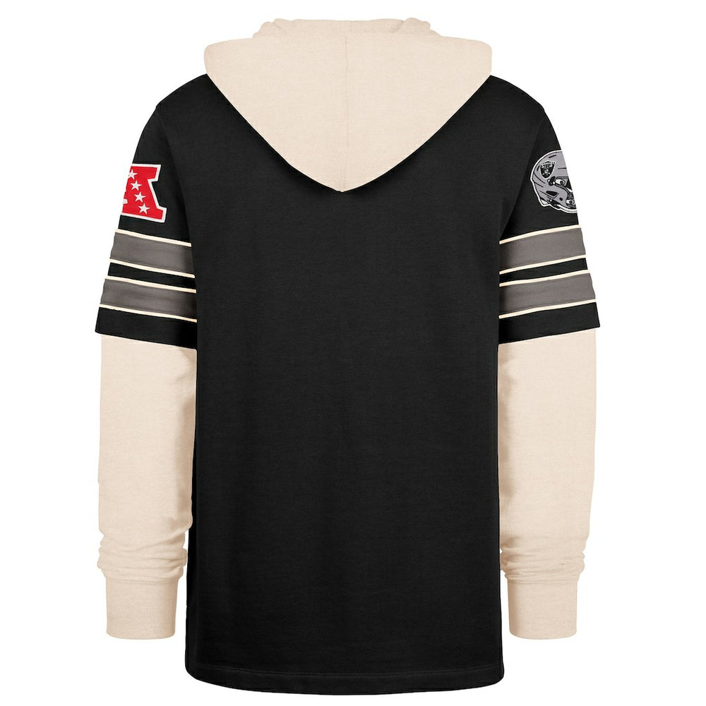 Las Vegas Raiders '47 Split Zone Cornerback Duo Hoodie Black | 47 brand