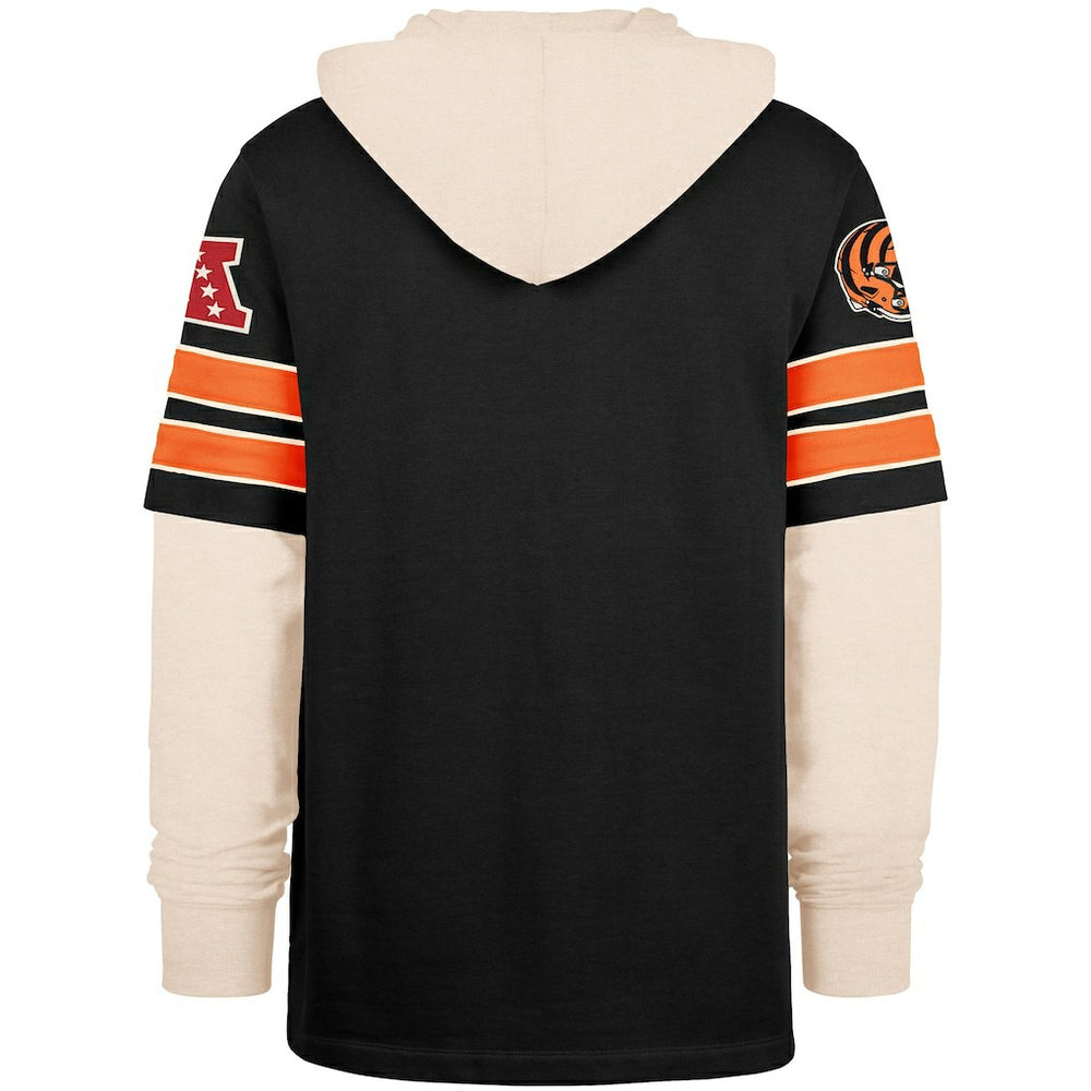 Cincinnati Bengals '47 Split Zone Cornerback Duo Hoodie Black | 47 brand