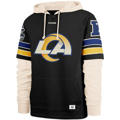 Los Angeles Rams '47 Split Zone Cornerback Duo Hoodie Black | 47 brand