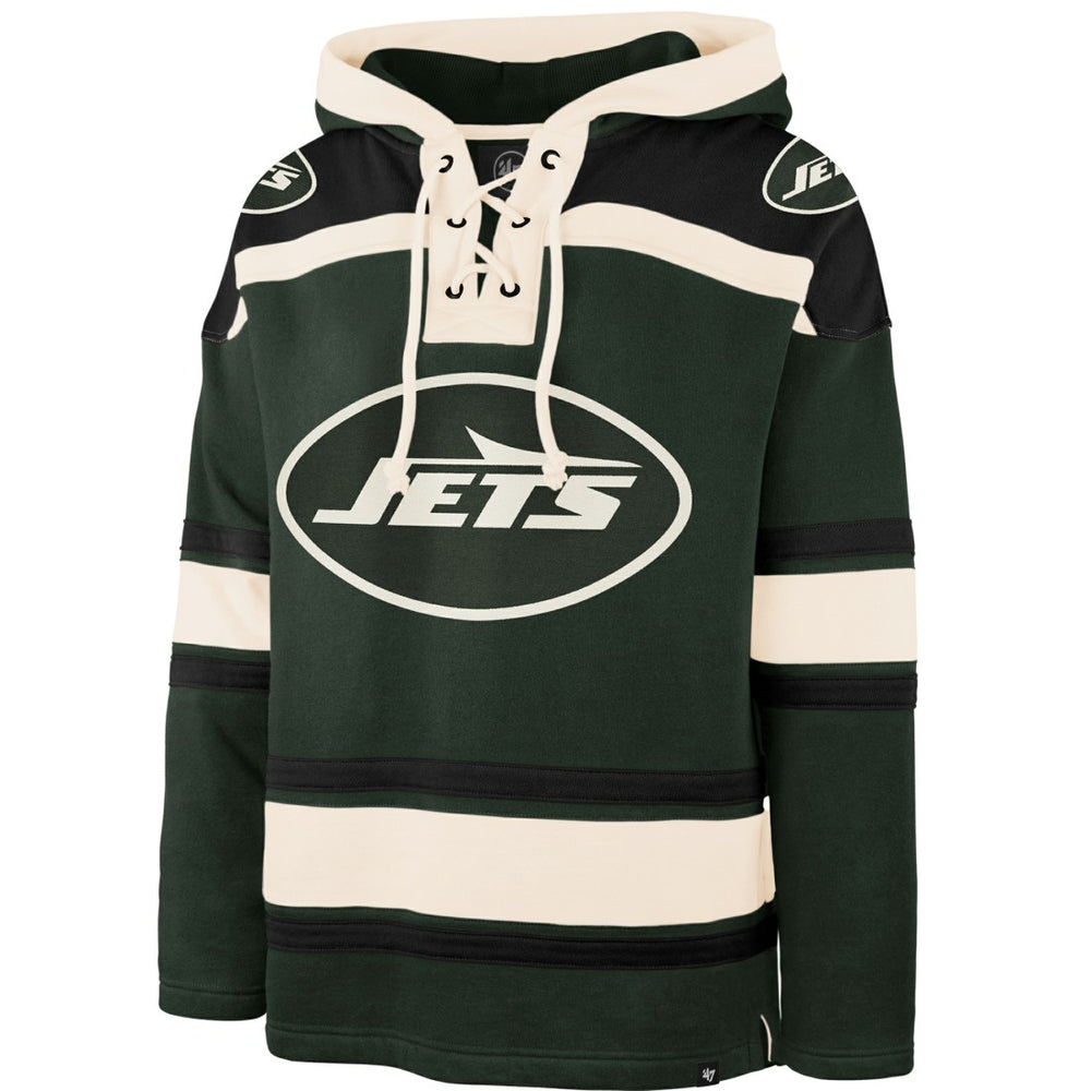 New York Jets '47 Men's Superior Lacer Hoodie Dark Green | 47 brand