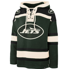New York Jets '47 Men's Superior Lacer Hoodie Dark Green | 47 brand