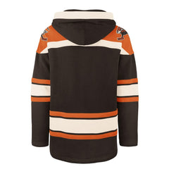 Cleveland Browns '47 Throwback Superior Lacer Hoodie Brown | 47 brand