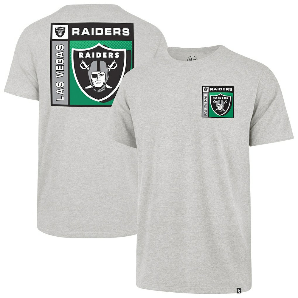 Las Vegas Raiders '47 Chrome Plate Franklin T-Shirt Gray | 47 brand