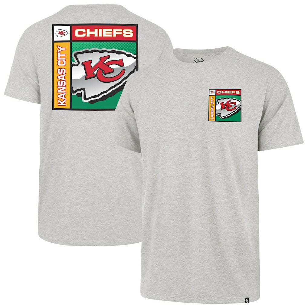 Kansas City Chiefs '47 Chrome Plate Franklin T-Shirt Gray | 47 brand