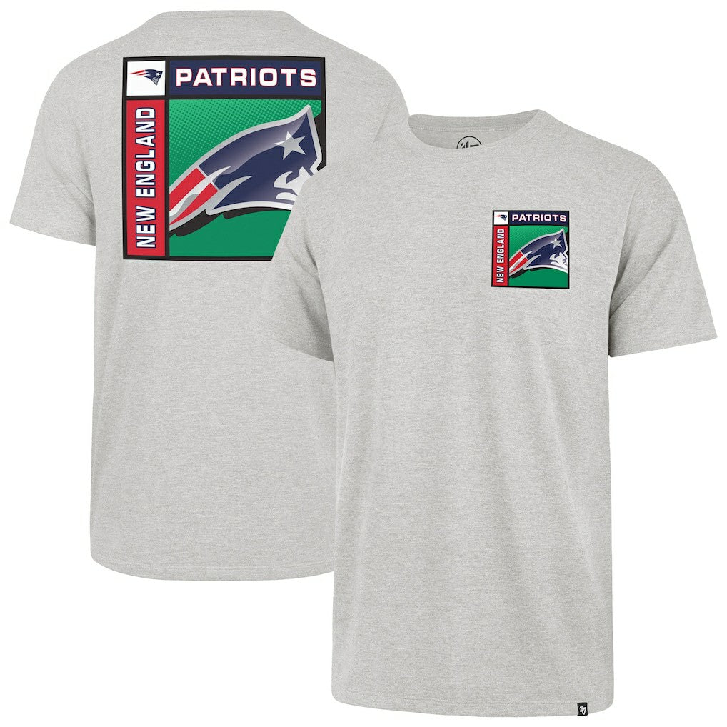 New England Patriots '47 Chrome Plate Franklin T-Shirt Gray | 47 brand