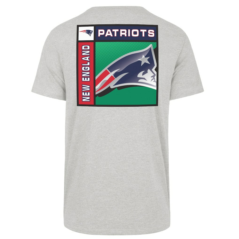 New England Patriots '47 Chrome Plate Franklin T-Shirt Gray | 47 brand