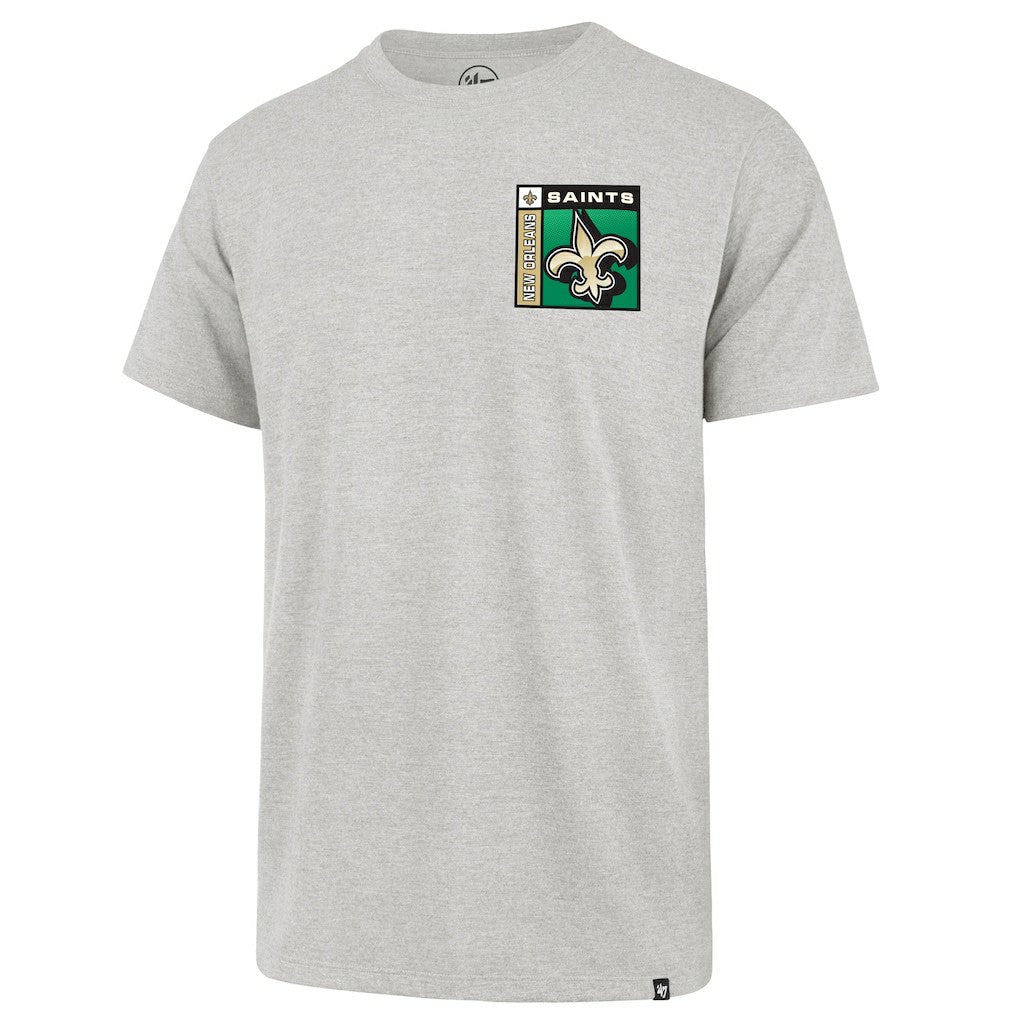 New Orleans Saints '47 Chrome Plate Franklin T-Shirt Gray | 47 brand
