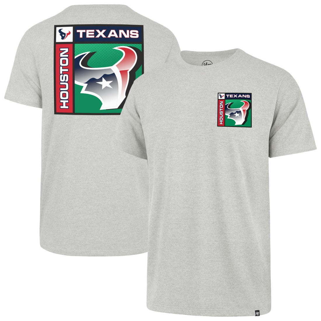 Houston Texans '47 Chrome Plate Franklin T-Shirt Gray | 47 brand