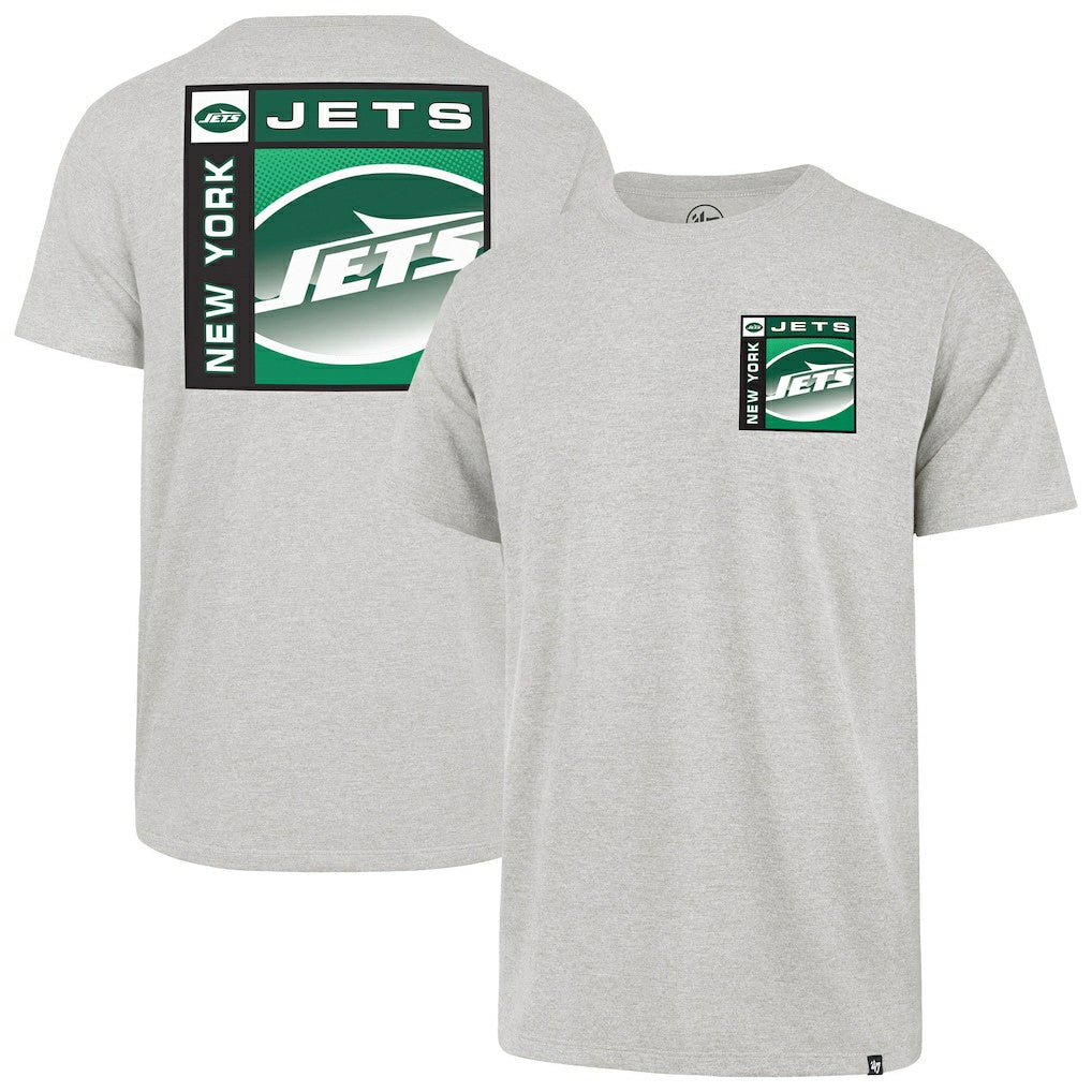 New York Jets '47 Chrome Plate Franklin T-Shirt Gray | 47 brand