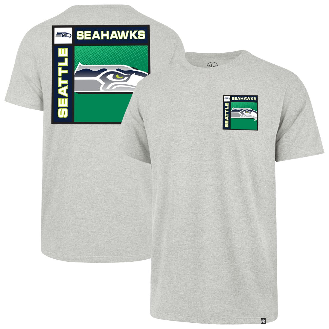 Seattle Seahawks '47 Chrome Plate Franklin T-Shirt Gray | 47 brand