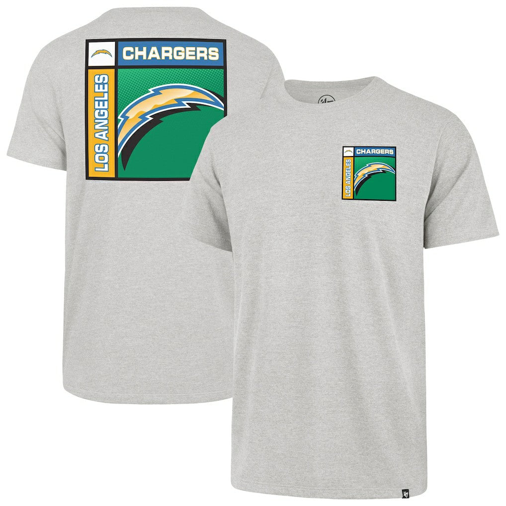 Los Angeles Chargers '47 Chrome Plate Franklin T-Shirt Gray | 47 brand