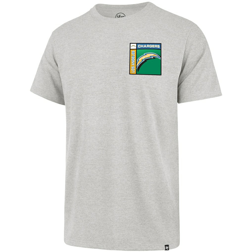 Los Angeles Chargers '47 Chrome Plate Franklin T-Shirt Gray | 47 brand