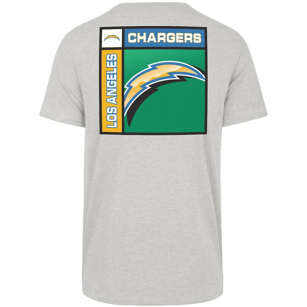 Los Angeles Chargers '47 Chrome Plate Franklin T-Shirt Gray | 47 brand