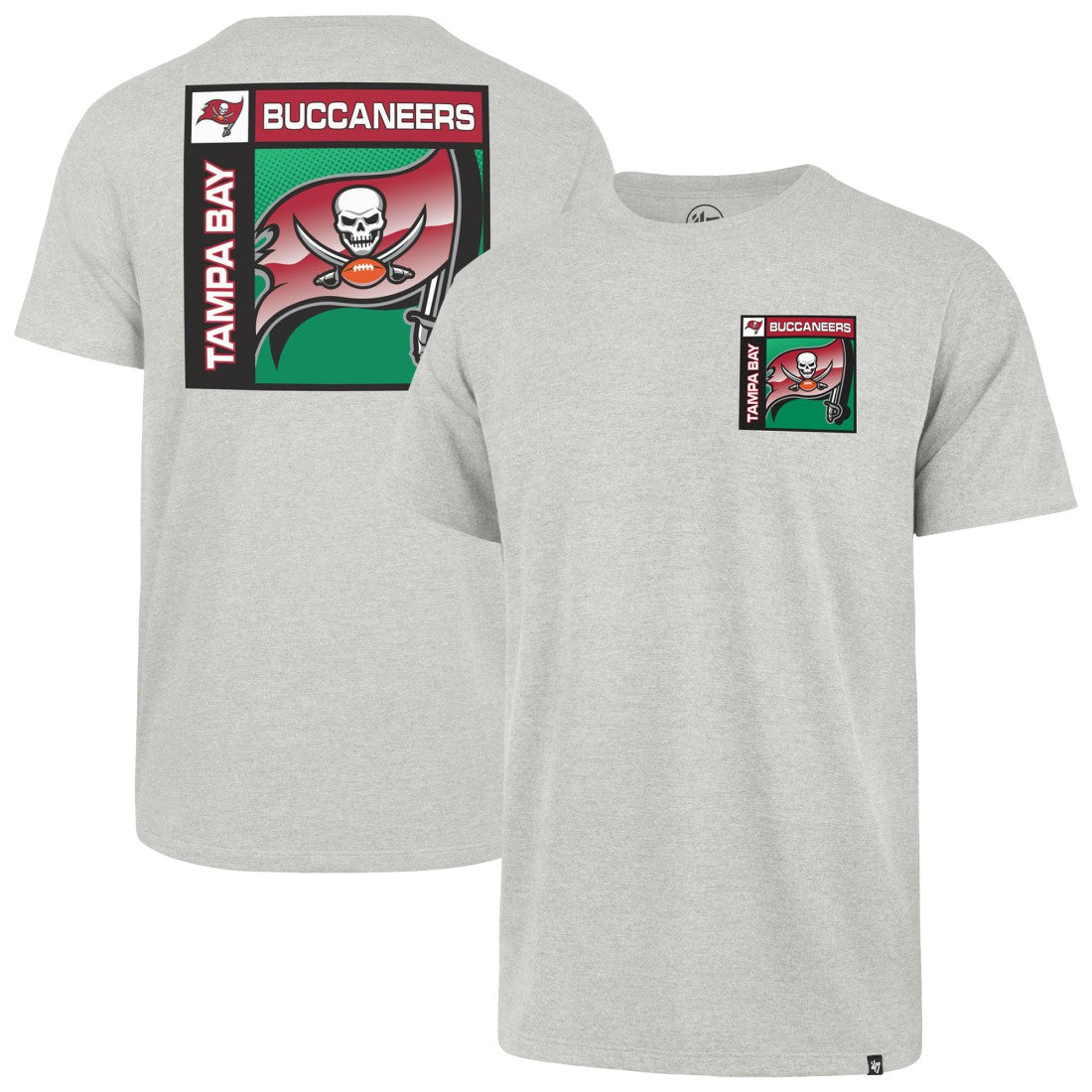Tampa Bay Buccaneers '47 Chrome Plate Franklin T-Shirt Gray | 47 brand