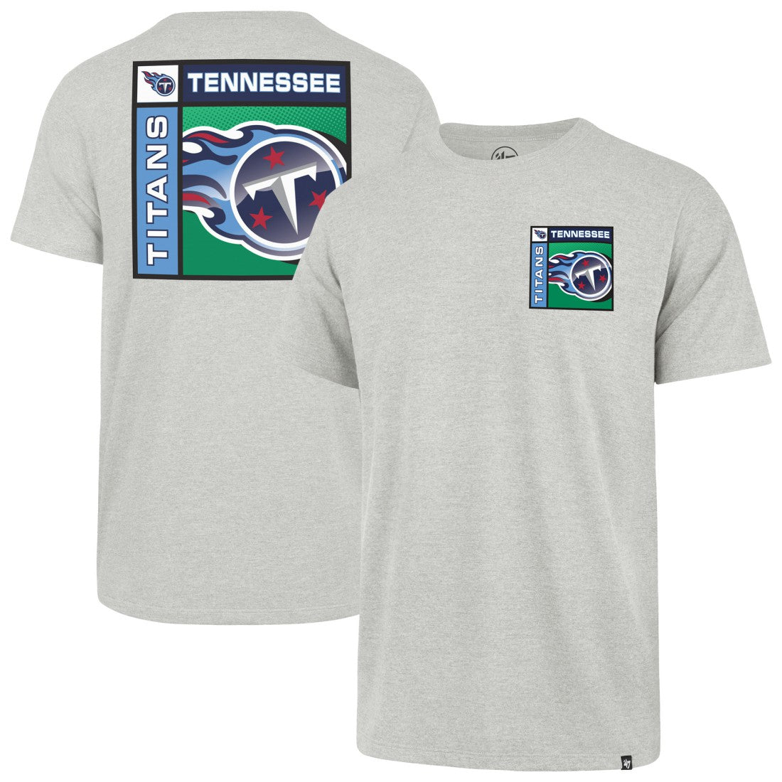Tennessee Titans '47 Chrome Plate Franklin T-Shirt Gray | 47 brand