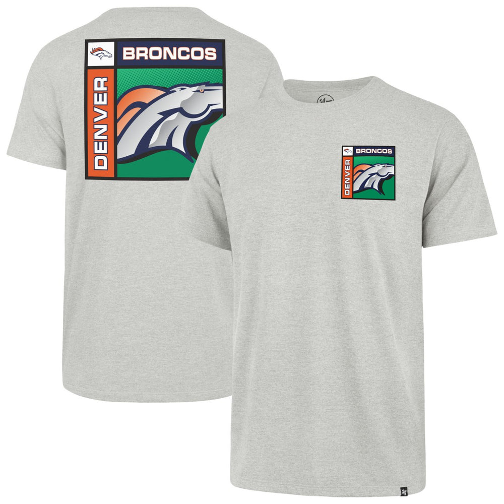 Denver Broncos '47 Chrome Plate Franklin T-Shirt Gray | 47 brand
