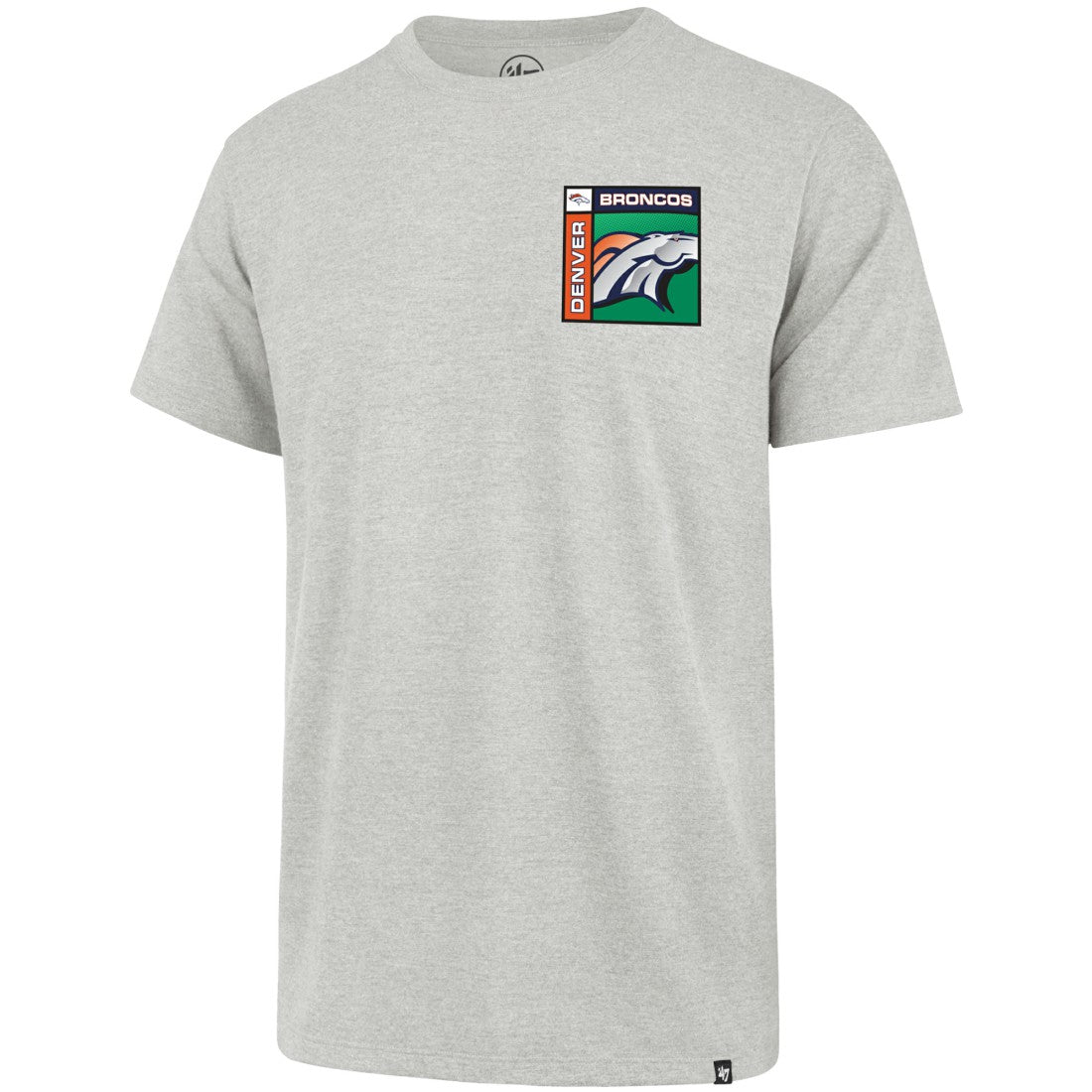 Denver Broncos '47 Chrome Plate Franklin T-Shirt Gray | 47 brand