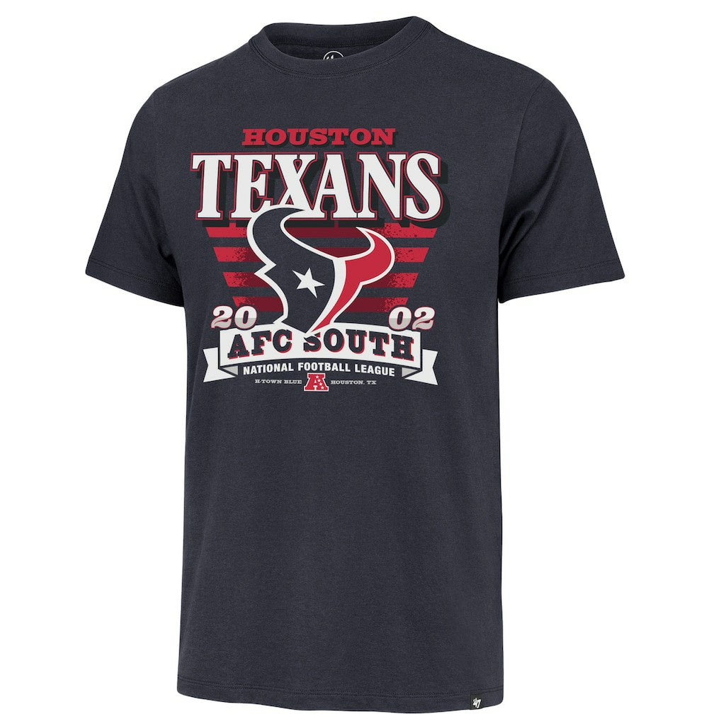 Houston Texans '47 Stripe Splash Franklin T-Shirt Navy | 47 brand
