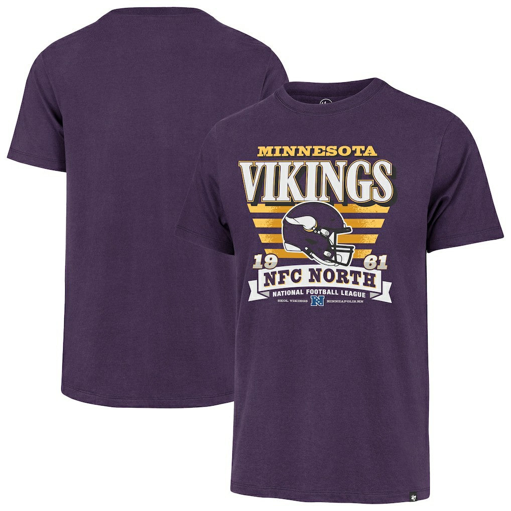 Minnesota Vikings '47 Stripe Splash Franklin T-Shirt Purple | 47 brand