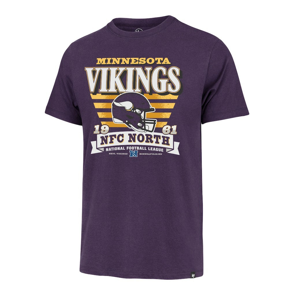 Minnesota Vikings '47 Stripe Splash Franklin T-Shirt Purple | 47 brand