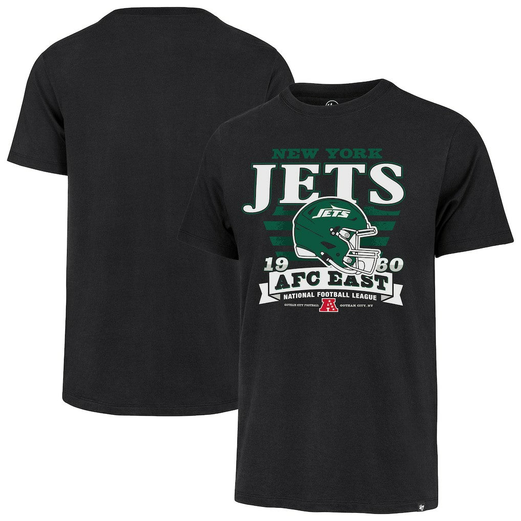 New York Jets '47 Stripe Splash Franklin T-Shirt Black | 47 brand