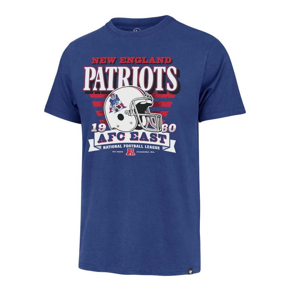 New England Patriots '47 Stripe Splash Franklin Throwback T-Shirt Royal | 47 brand