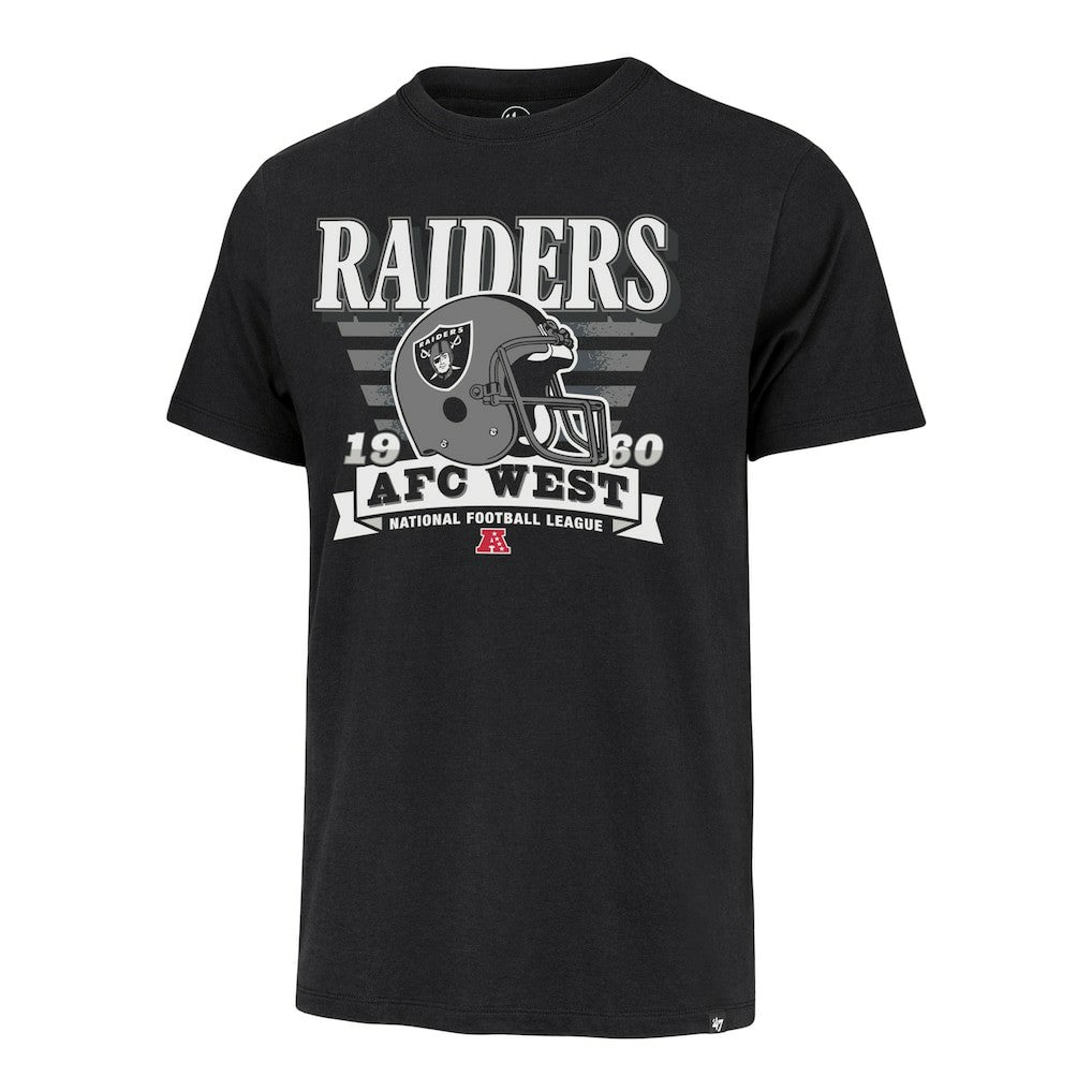 Las Vegas Raiders '47 Stripe Splash Franklin Throwback T-Shirt Black | 47 brand