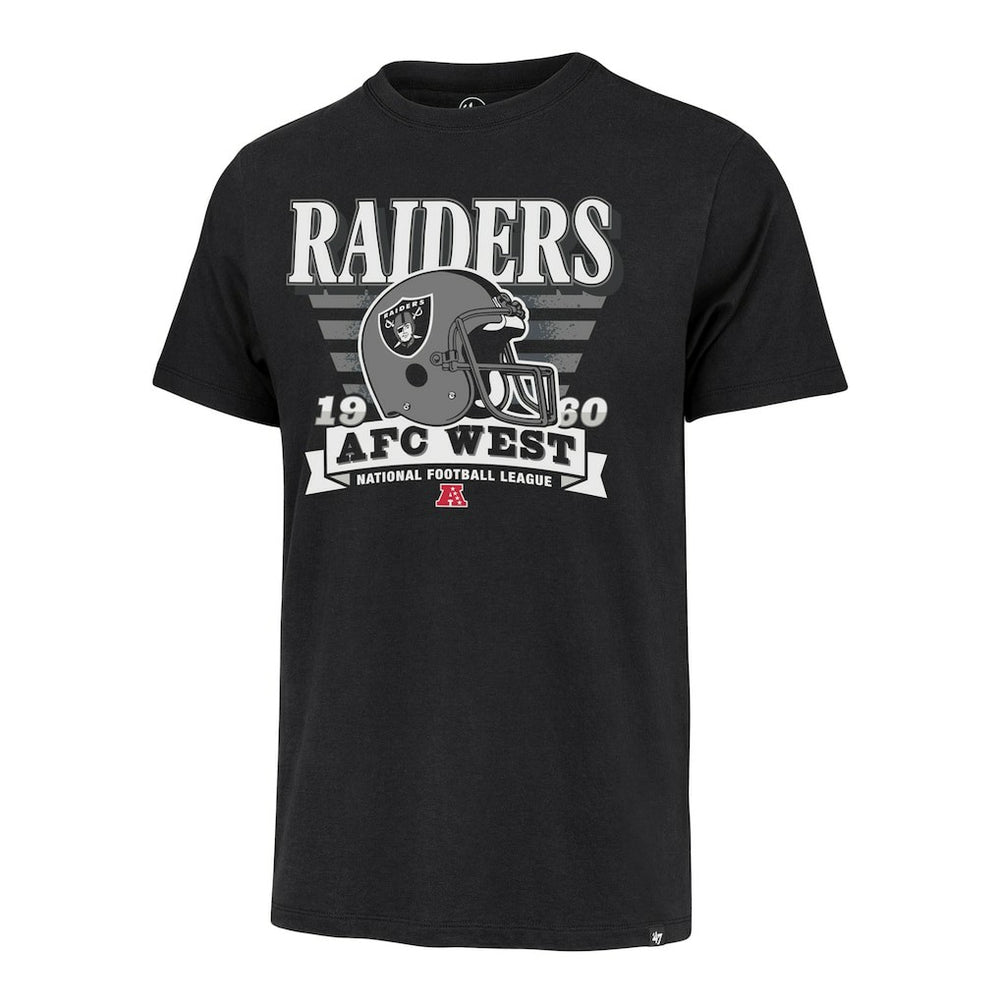 Las Vegas Raiders '47 Stripe Splash Franklin Throwback T-Shirt Black | 47 brand