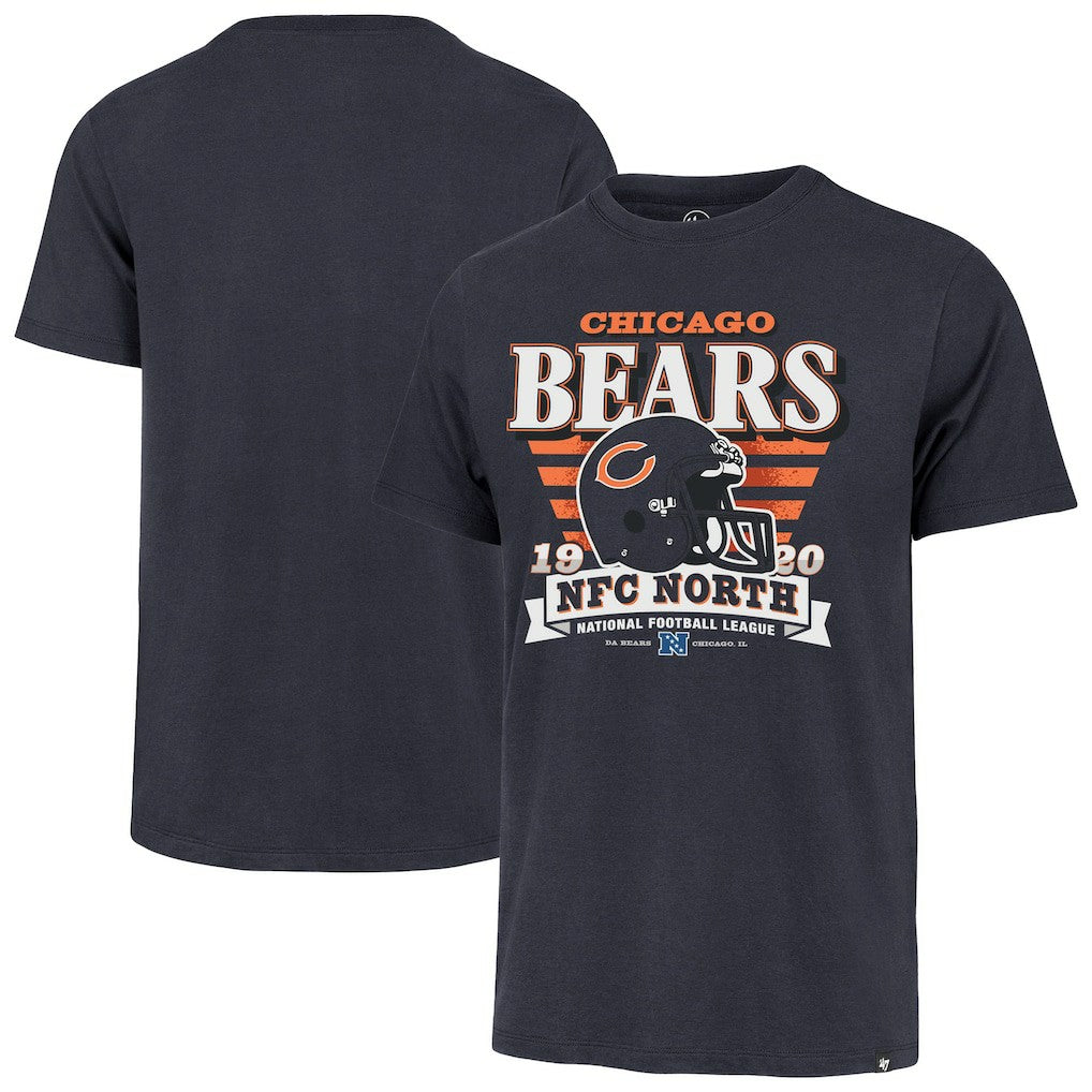 Chicago Bears '47 Stripe Splash Franklin Throwback T-Shirt Navy | 47 brand
