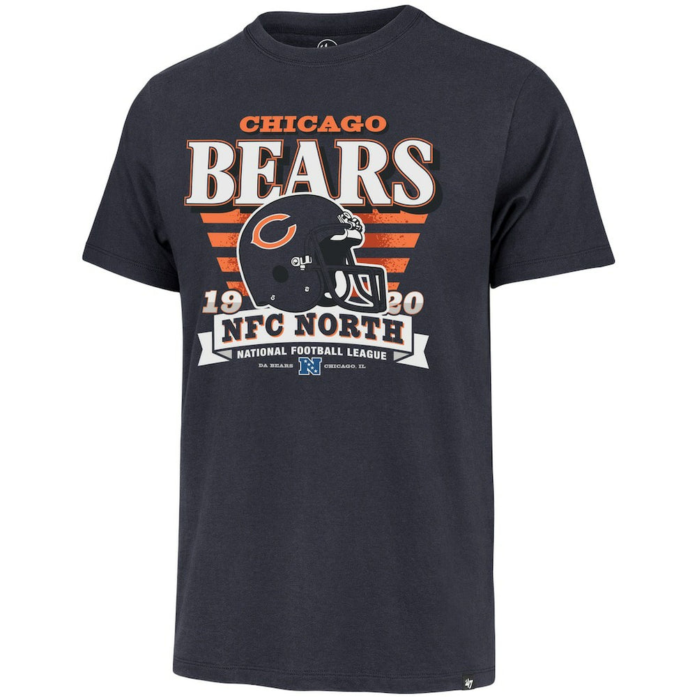 Chicago Bears '47 Stripe Splash Franklin Throwback T-Shirt Navy | 47 brand