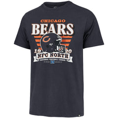 Chicago Bears '47 Stripe Splash Franklin Throwback T-Shirt Navy | 47 brand