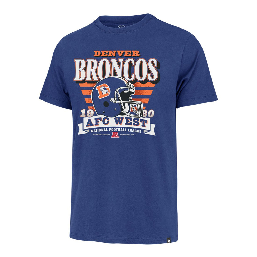 Denver Broncos '47 Stripe Splash Franklin Throwback T-Shirt Royal | 47 brand